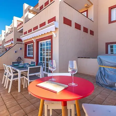 Bright With Sea And Montain View At Cristianos