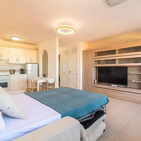 Bright With Sea And Montain View At Cristianos Lägenhet