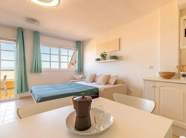 Bright With Sea And Montain View At Cristianos Los Cristianos (Tenerife)
