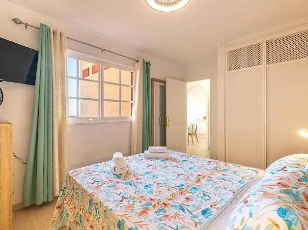 Bright With Sea And Montain View At Cristianos