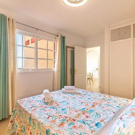 Bright With Sea And Montain View At Cristianos